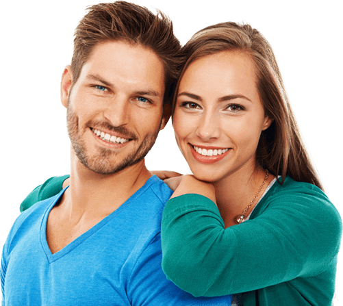 Smiling man and woman at Yenzer Family Dental of Chesterfield